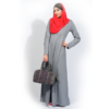 Abaya Feather Grey ( Bazaar.nl )