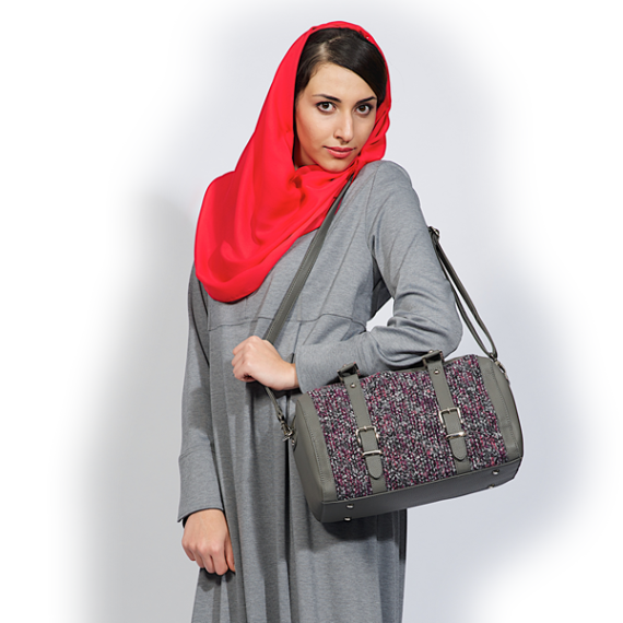 Abaya Feather Grey ( Bazaar.nl )